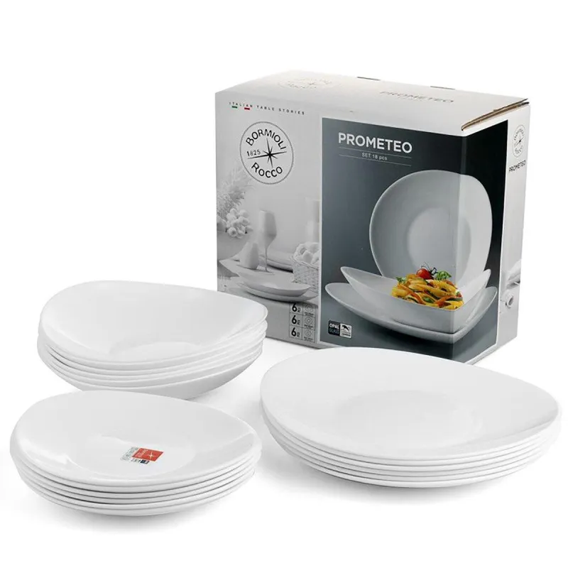 ZESTAW OBIADOWY 18 ELEMENTÓW BORMIOLI ROCCO PROMETEO II GATUNEK ZESTAW OBIADOWY 18 ELEMENTÓW BORMIOLI ROCCO PROMETEO II GATUNEK