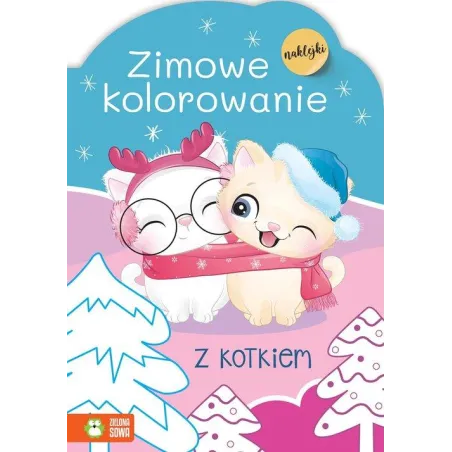 Zimowe Kolorowanie Z Kotkiem Zimowe Kolorowanie Z Kotkiem
