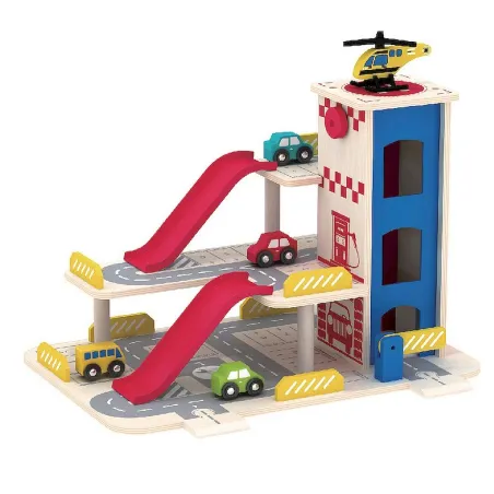 Drewniany Garaż Z Windą Smily Play 3+