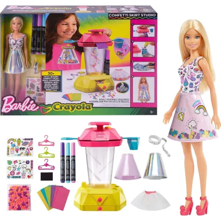 Lalka Barbie Zestaw Do Tworzenia Spódniczek Zestaw Kreatywny Mattel 3+