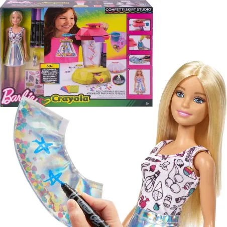 Lalka Barbie Zestaw Do Tworzenia Spódniczek Zestaw Kreatywny Mattel 3+
