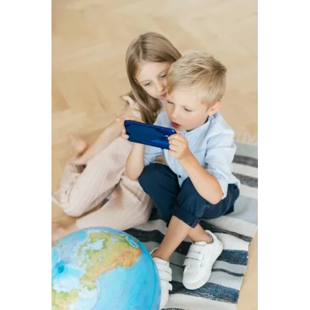 Interaktywny Globus 21 Cm Z Mapą Fizyczną I Aplikacją