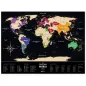 Mapa Zdrapka Świat Travel Map Black World 80 X 60 Cm