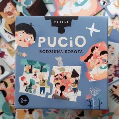 PUCIO RODZINNA SOBOTA PUZZLE 15 ELEMENTÓW + OPOWIADANIE 2+