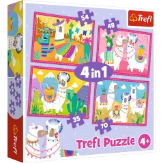 LAMY NA WAKACJACH PUZZLE 4W1 35 + 48 + 54 + 70 ELEMENTÓW 4+ - Trefl