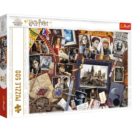 PAMIĄTKI Z HOGWARTU HARRY POTTER PUZZLE 500 ELEMENTÓW 9+ - Trefl