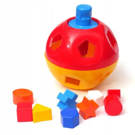 ZABAWKA EDUKACYJNA MĄDRA KULA SORTER KSZTAŁTÓW 11 ELEMENTÓW NINA 18M+