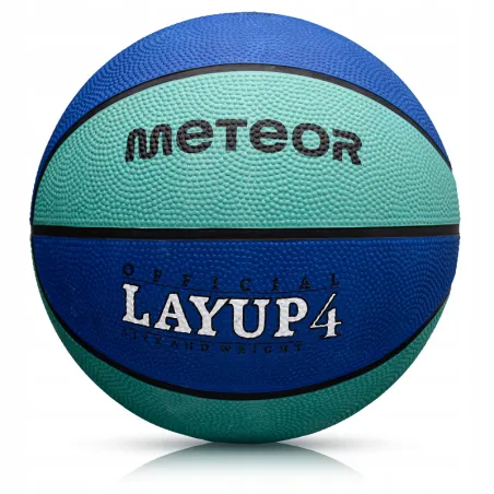 PIŁKA KOSZYKOWA METEOR LAYUP 4 NIEBIESKA