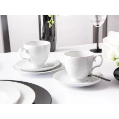 ZESTAW KAWOWY DLA 6 OSÓB MARIAPAULA AMORE 18 ELEMENTÓW – POLSKA PORCELANA KLASY PREMIUM II GATUNEK