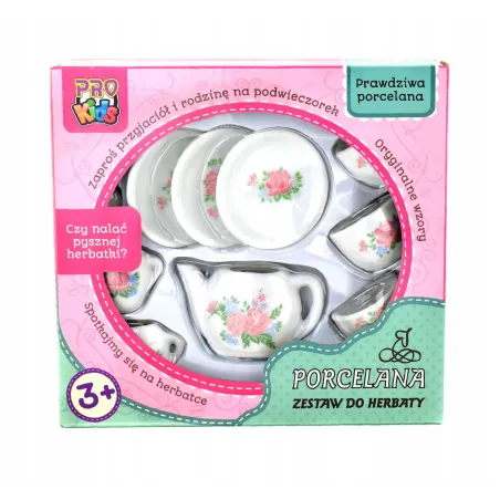 ZESTAW DO HERBATY PORCELANOWY NACZYNKA DLA DZIECI PRO KIDS 3+