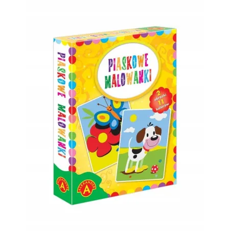 Piaskowe Malowanki Pies I Motyl Zestaw Do Twórczej Zabawy Dla Dzieci 6+