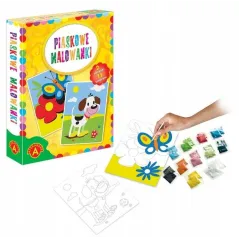 Piaskowe Malowanki Pies I Motyl Zestaw Do Twórczej Zabawy Dla Dzieci 6+