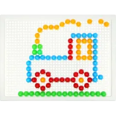 Mozaika Kolorowa 100 Elementów Zestaw Kreatywny Lena 3+