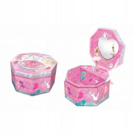 POZYTYWKA OŚMIOKĄTNA SUKIENKA BALETNICY  MUZYCZNA ZABAWKA DLA DZIECI 3+