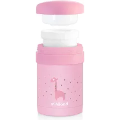 Termos Na Jedzenie Z 2 Pojemnikami Hermetycznymi Miniland Rose 700Ml