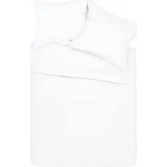 POŚCIEL BAWEŁNIANA BIAŁA 160X200 CM SPOD IGŁY I NITKI