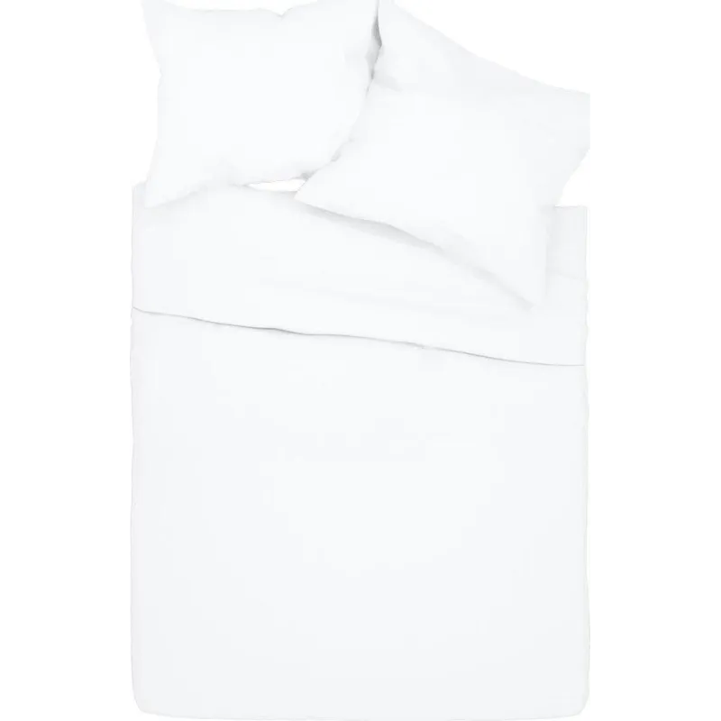 POŚCIEL BAWEŁNIANA BIAŁA 160X200 CM SPOD IGŁY I NITKI