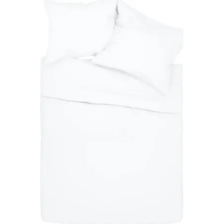 Pościel Bawełniana Biała 160X200 Cm Spod Igły I Nitki