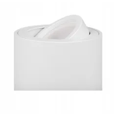 OPRAWA NATYNKOWA GU10 OKRĄGŁA 80X84 MM BIAŁA RUCHOMA – ALUMINIOWA LAMPA SUFITOWA LED