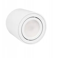 OPRAWA NATYNKOWA GU10 OKRĄGŁA 80X84 MM BIAŁA RUCHOMA – ALUMINIOWA LAMPA SUFITOWA LED