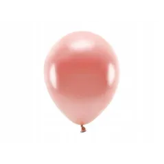 BALONY ECO METALIZOWANE RÓŻOWE ZŁOTO 26 CM 10 SZTUK