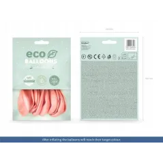 Balony Eco Metalizowane Różowe Złoto 26 Cm 10 Sztuk