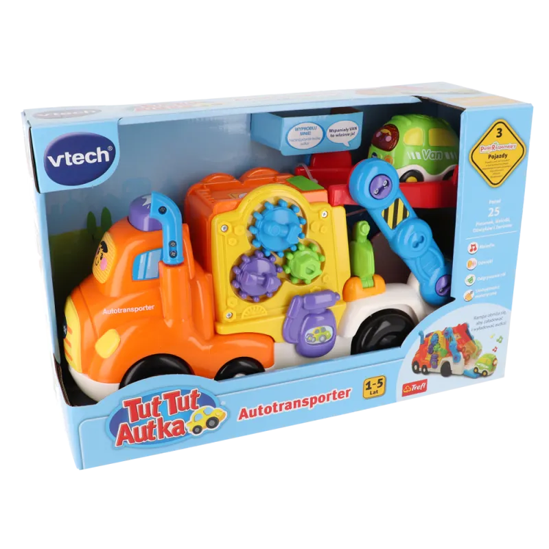 TUT TUT AUTKA ZESTAW AUTOTRANSPORTER VTECH 1-5 LAT TUT TUT AUTKA ZESTAW AUTOTRANSPORTER VTECH 1-5 LAT