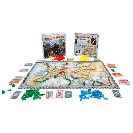 Wsiąść Do Pociągu Europa Gra Planszowa 8+