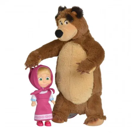 Masza I Niedźwiedź Lalka Masza I Pluszowy Niedźwiedź Misza Simba 3+