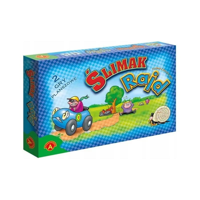 ŚLIMAK RAJD SAMOCHODOWY 2W1 GRA PLANSZOWA ALEXANDER 5+