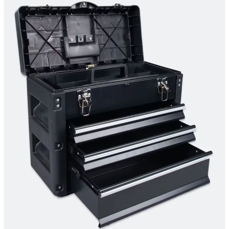 SKRZYNIA NARZĘDZIOWA PROWORKS 49-X3 3 SZUFLADY, WYJMOWANA TACA, METALOWE WZMOCNIENIA SKRZYNIA NARZĘDZIOWA PROWORKS 49-X3 3 SZUFLADY, WYJMOWANA TACA, METALOWE WZMOCNIENIA