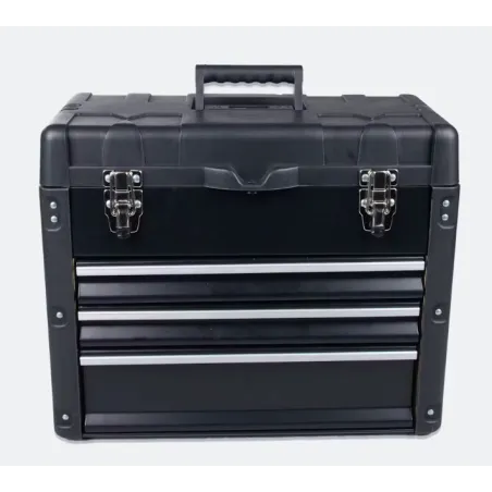 Skrzynia Narzędziowa Proworks 49-X3 3 Szuflady, Wyjmowana Taca, Metalowe Wzmocnienia