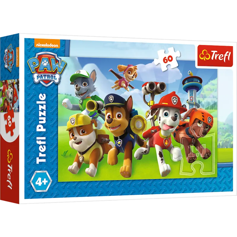 GOTOWI DO AKCJI PSI PATROL PUZZLE 60 ELEMENTÓW TREFL 4+ GOTOWI DO AKCJI PSI PATROL PUZZLE 60 ELEMENTÓW TREFL 4+