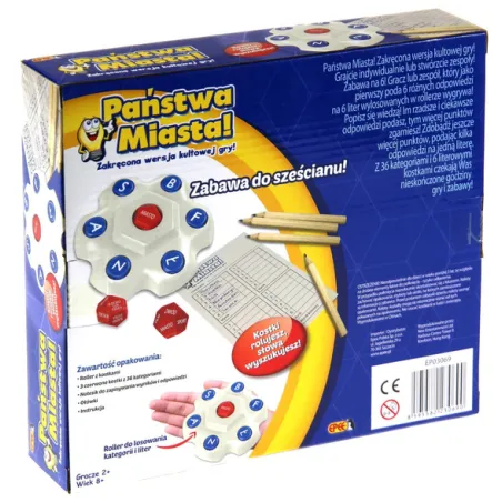 Państwa I Miasta Wersja Kostkowa Eppee Gra Rodzinna 8+