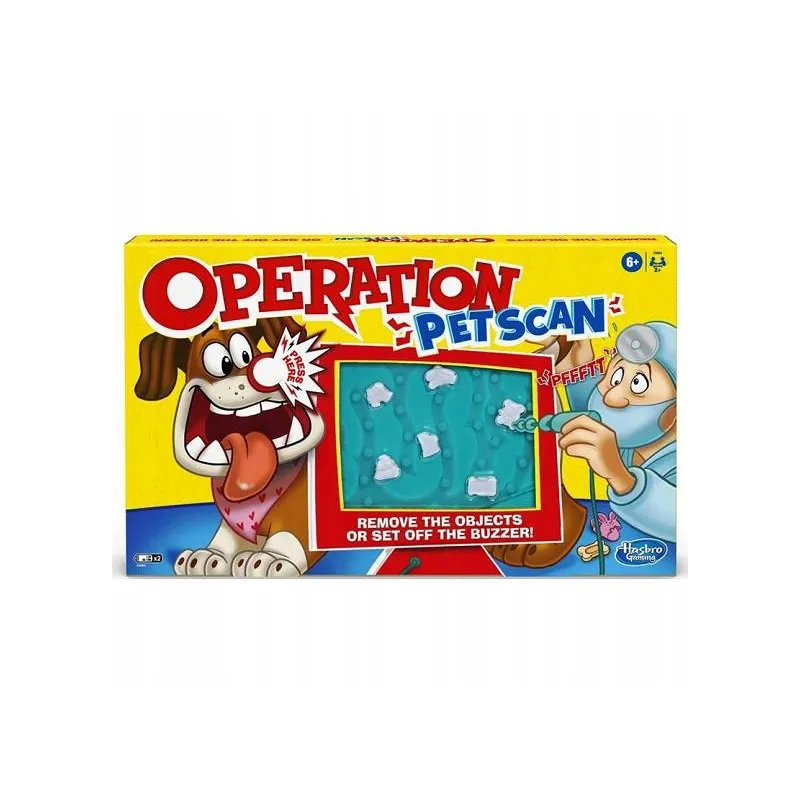 OPERACJA PET SCAN GRA ZRĘCZNOŚCIOWA HASBRO 6+