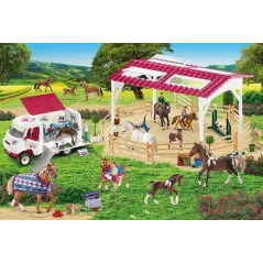Puzzle Wybiego Dla Konia 150 Elementów + 2 Figurki Schleich 7+