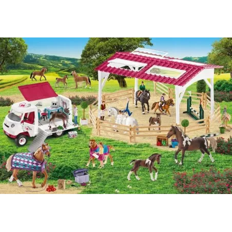 Puzzle Wybiego Dla Konia 150 Elementów + 2 Figurki Schleich 7+
