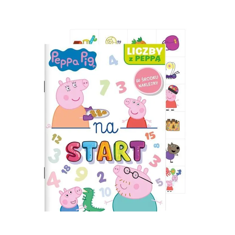 ŚWINKA PEPPA. NA START. LICZBY Z PEPPĄ. KSIĄŻECZKA Z NAKLEJKAMI ŚWINKA PEPPA. NA START. LICZBY Z PEPPĄ. KSIĄŻECZKA Z NAKLEJKAMI