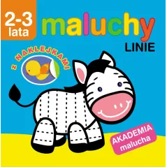 MALUCHY. LINIE Z NAKLEJKAMI. AKADEMIA MALUCHA 2-3 LATA
