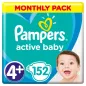 Pieluszki Pampers Active Baby Rozmiar 4+ Maxi 152 Szt. 10-15 Kg Pieluszki Pampers Active Baby Rozmiar 4+ Maxi 152 Szt. 10-15 Kg