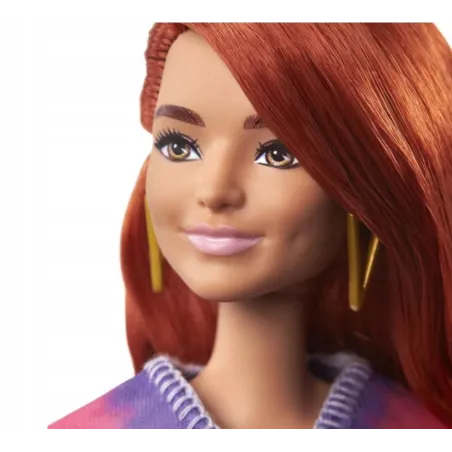 Lalka Modowa Barbie Fashionistas Ruda W Kwiatowej Sukience Boho Mattel 3+