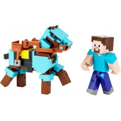 MINECRAFT FIGURKA STEVE Z KONIEM MATTEL 6+