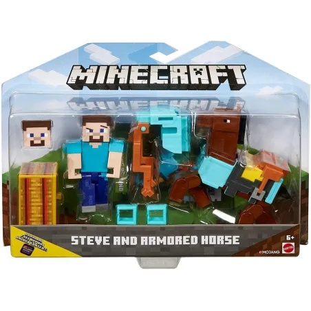 Minecraft Figurka Steve Z Koniem Mattel 6+