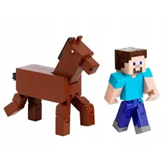 MINECRAFT FIGURKA STEVE Z KONIEM MATTEL 6+