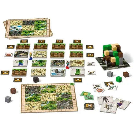 Minecraft Builders & Biomes Gra Planszowa 10+