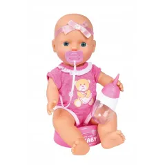 LALKA SŁODKI BOBAS Z NOCNIKIEM SMOCZKIEM I BUTELKĄ SIMBA 3+
