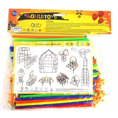 KLOCKI KONSTRUKCYJNE MAŁYCH GENIUSZY SŁOMKI 220 ELEMENTÓW ASKATO 3+