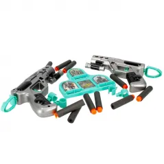PISTOLET NA STRZAŁKI 2 SZT. Z TARCZĄ I AKCESORIAMI MEGA CREATIVE 6+