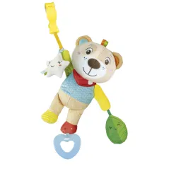 Mięciutka Maskotka Zawieszka Misio 0+ – Zabawka Dla Niemowląt Do Wózka I Samochodu