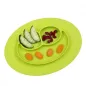 Silikonowy Talerzyk Z Podkładką 2W1 Zielony Mini Mat